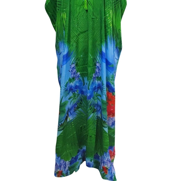 Green Kaftan Dress Sale uptown 75% OFF Designer Kaftans - Picture 3 of 4